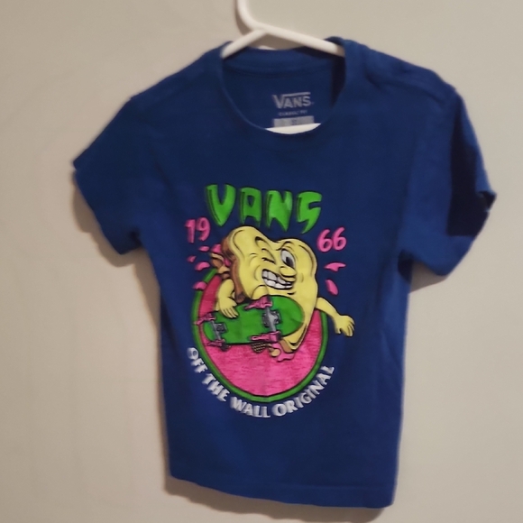 Vans Kids Blue Tee with Colorful Graphic - Picture 3 of 10